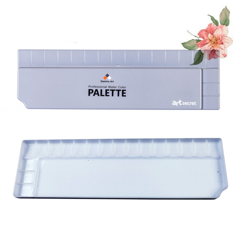 秀明水彩画笔专用调色盒WCS-618便携式外出写生画画18格调色盘,淘宝优惠券,粉丝福利购,淘宝优惠卷