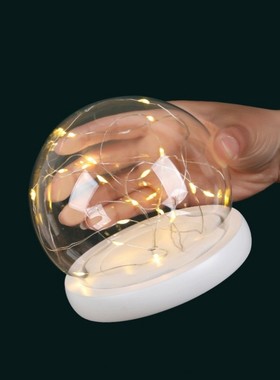 EVA卡扣防脱落海绵底灯串底座永生花DIY展示罩纪念品防尘罩摆件