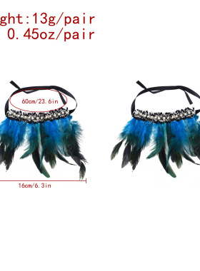 印第安哥特风格羽毛手