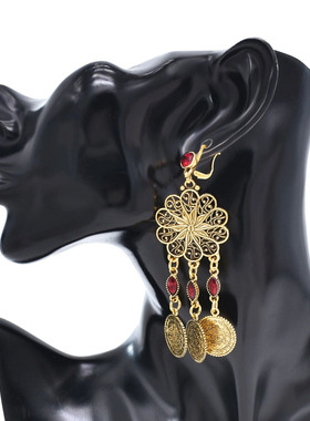 新疆复古民族风项链西域流苏耳环