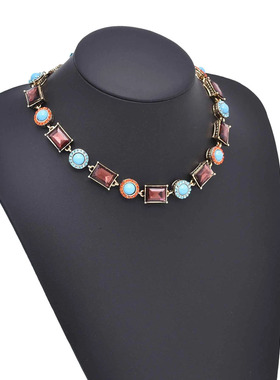 法式复古小众项链手链耳环套装