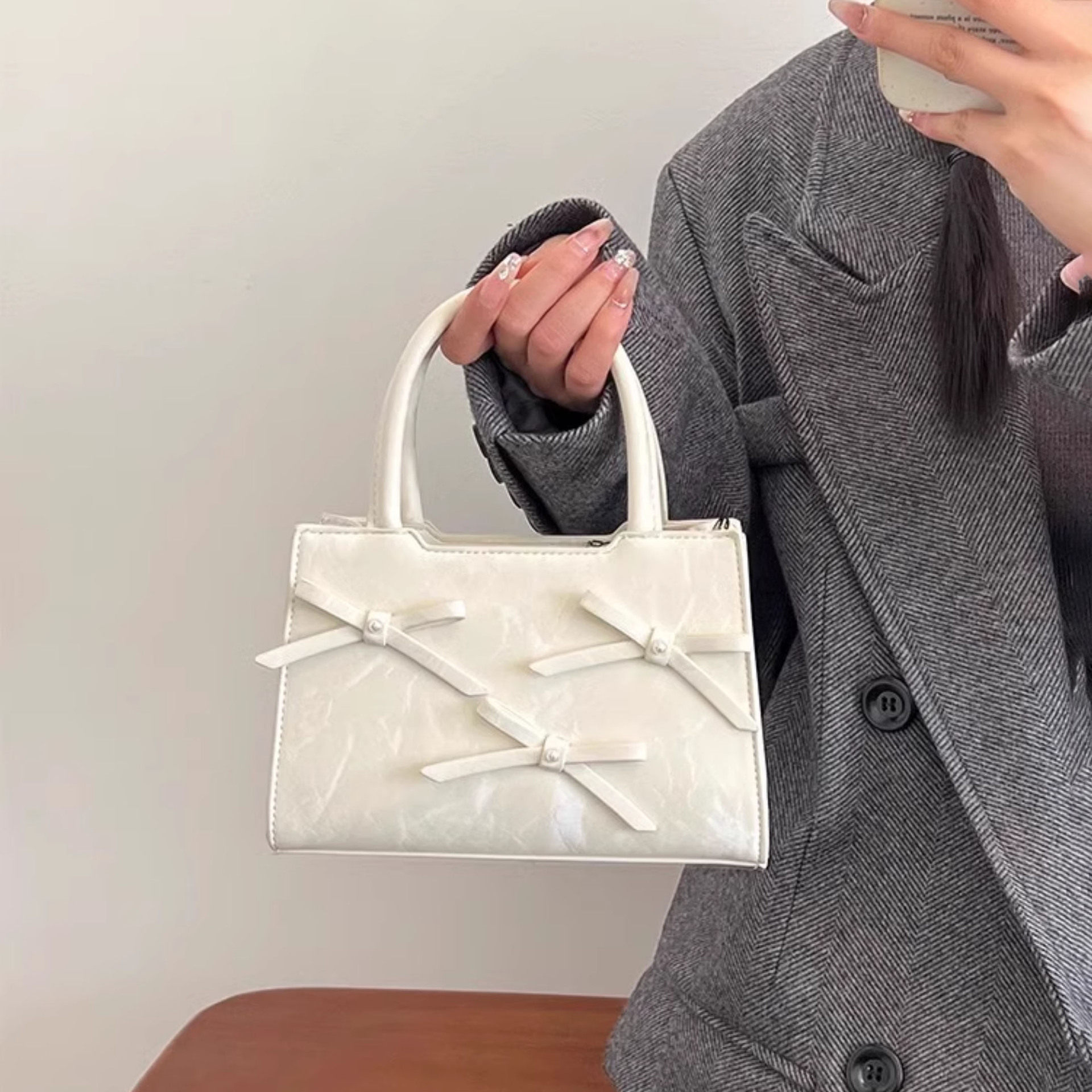 高级感甜美少女包包2025新款小方包小众百搭手提包可爱单肩斜挎包,淘宝优惠券,粉丝福利购,淘宝优惠卷