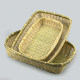 Storage living room kitchen household square woven bamboo basket