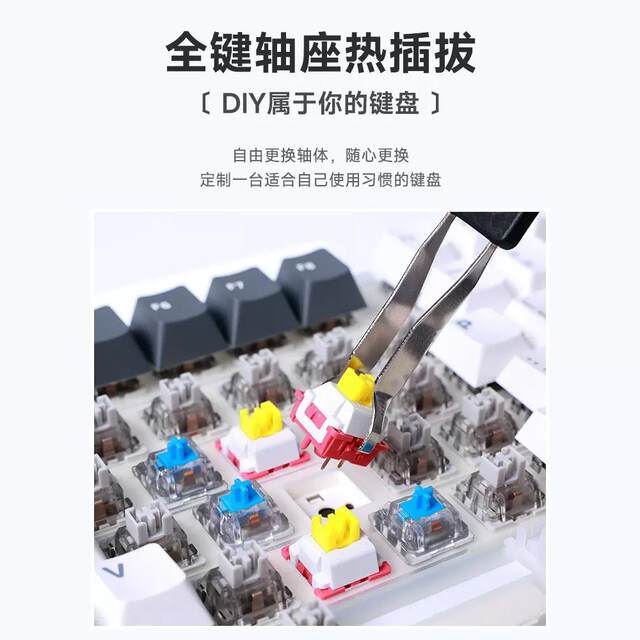 Wolf Spider f87 three-mode customized mechanical keyboard