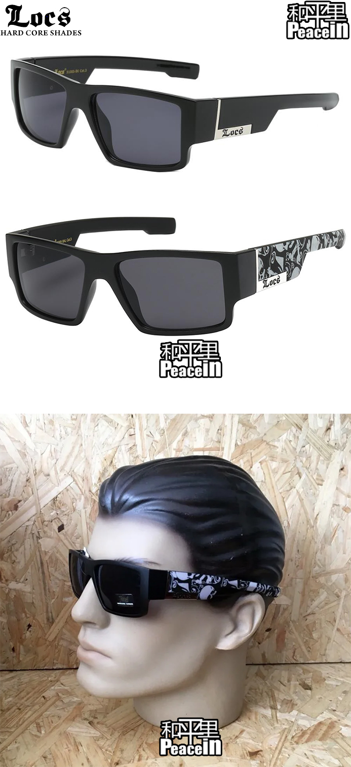 【Locs Sunglasses】官方現貨 LOC-C 美國發囘 OG宽边印花墨鏡 - 图0