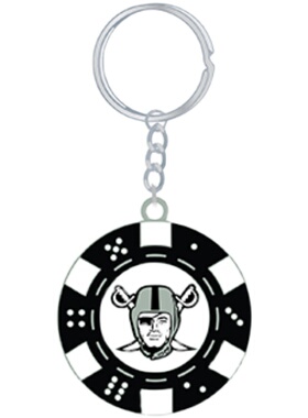 【北京现货】NFL oakland raiders突袭者 钥匙扣拉斯维加斯筹码款