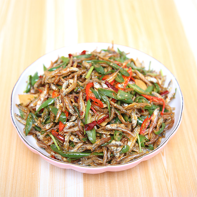 徐州特产辣椒炒小鱼邳州干小鱼炒辣椒尖椒小鱼卷煎饼的开胃下饭菜,淘宝优惠券,粉丝福利购,淘宝优惠卷