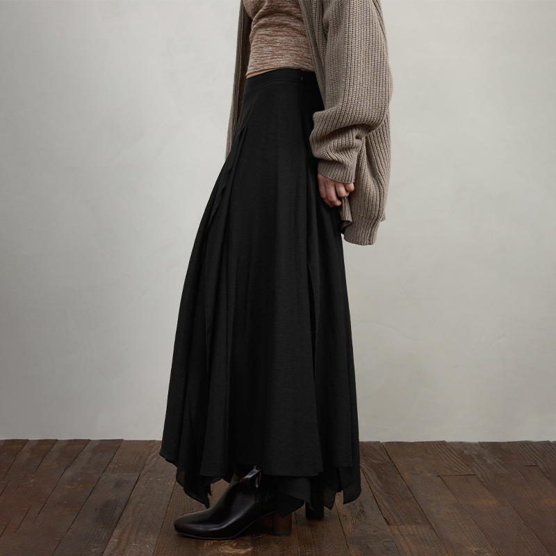 【汤曼妮粉丝专享】SINBOS鸢尾舞曲 不规则肌理摆立体感飘逸长裙 - 图2