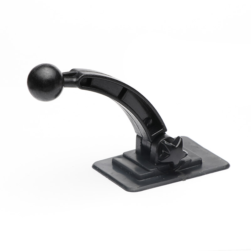 Extended base adhesive car phone holder