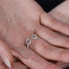 Corolla S925 lace silver crown temperament women's ring