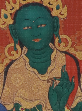 21度母精品唐卡画西藏手工