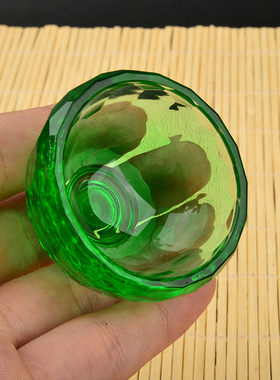 供佛七彩水晶玻璃八供水杯圣水杯