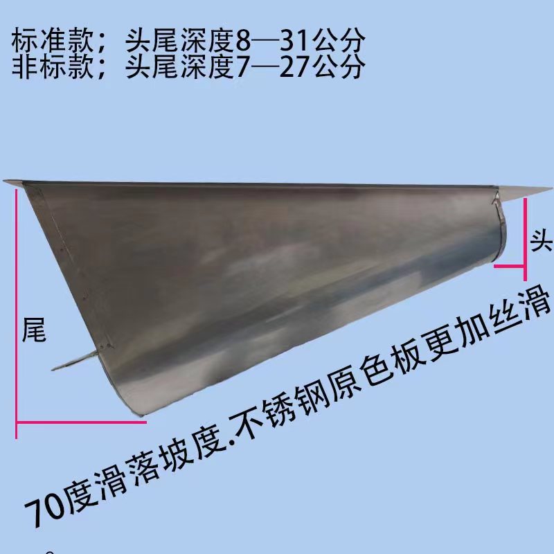 旱厕改造农村所蹲茅坑槽升级式专用冲水防臭不锈钢加大尺寸便池 - 图0