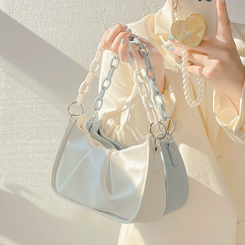 Акриловая демисезонная цепь, портативная сумка на одно плечо для отдыха, барсетка