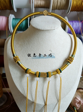 宝宝手工双扣多挂项圈