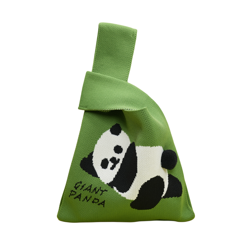 弹力面料可洗大熊猫手提包装礼物礼品袋托特包小礼品伴手礼手提袋,淘宝优惠券,粉丝福利购,淘宝优惠卷