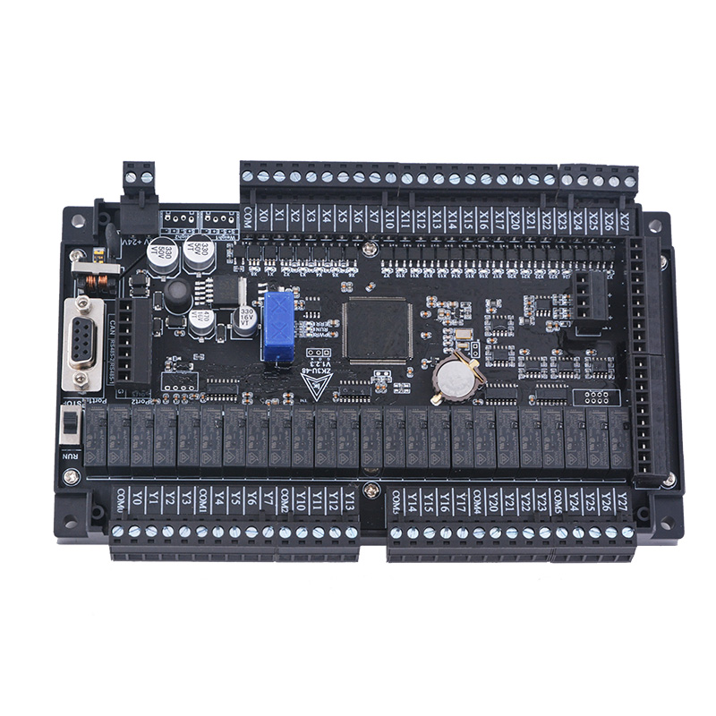 国产领控plc工控板兼容Fx3U-32 48 64MT 8轴脉冲网口模拟量控制器 - 图3