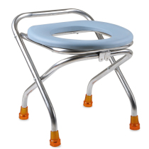 Folding reinforcement for pregnant women Toilet Seniors Sitting Poo Chairs Non-slip Toilet Chair Patients Stool toilet stool Stainless steel