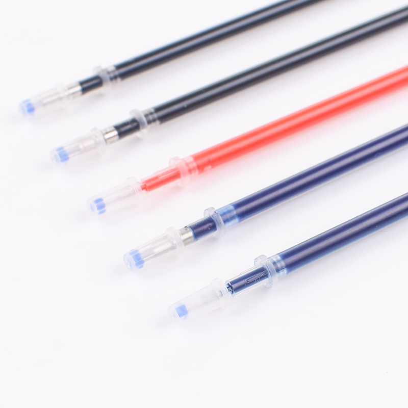 笔芯中性笔黑色蓝色红色 0.5mm仿针型全针管水笔芯替换笔芯子弹头