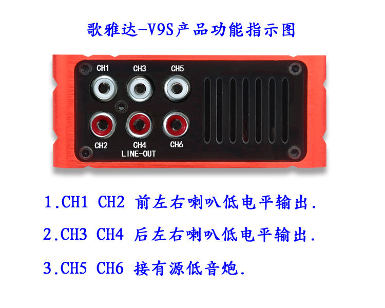 汽车DSP功放音频数字处理器4声道专车专用手机电脑31段eq调音V9S - 图1