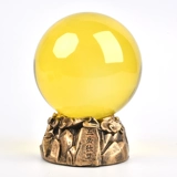 Стеклянный прозрачный желтый белый кварц с аметистом