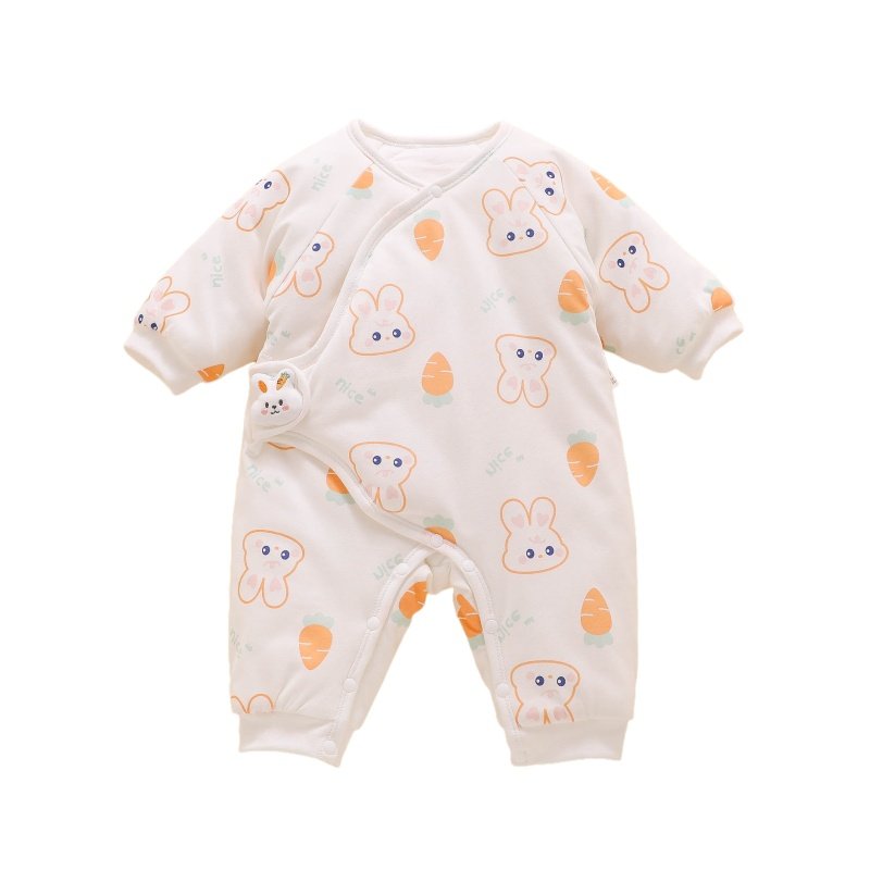 新生婴儿连体衣服初生宝宝冬天夹棉保暖冬装秋冬季加厚斜襟月子服,淘宝优惠券,粉丝福利购,淘宝优惠卷