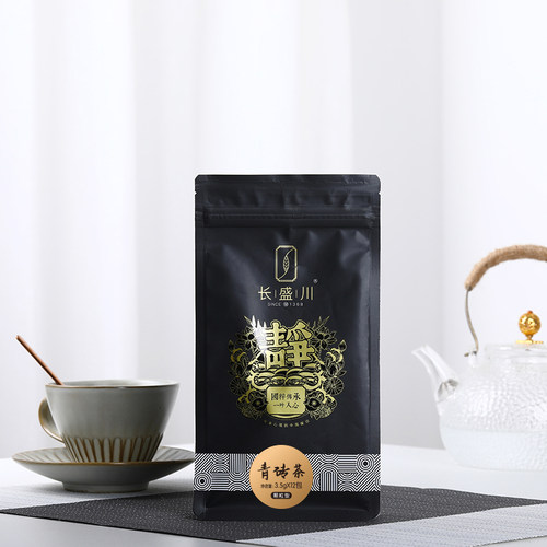 长盛川湖北青砖茶颗粒调饮茶3.5g*12袋 小饼块便携袋泡养生黑茶叶 - 图3