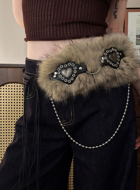 小众个性腰带链FurWaistBelt