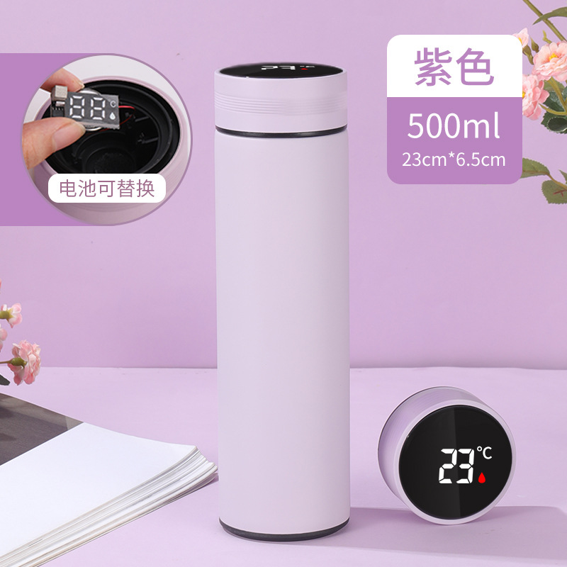 Smart Vacuum cup flask Temperature Display water bottle mug-图2