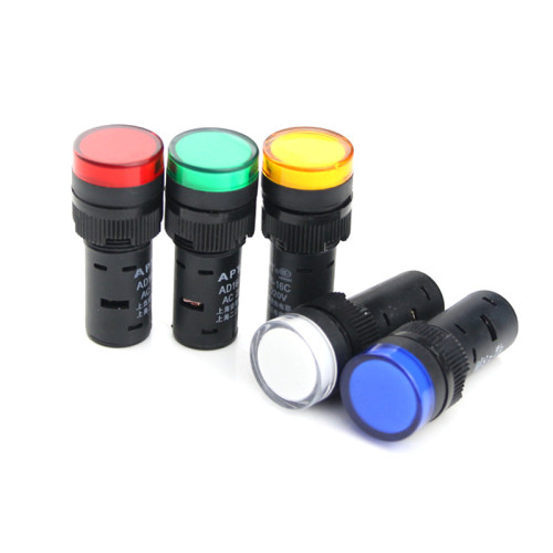 LED工作指示灯 电源信号灯AD16-16C 红黄绿蓝色16mm 12V 24V 220V - 图3