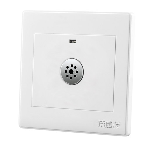 86型暗装声光控面板二线楼道延时感应led节能灯家用物业声控开关 - 图3