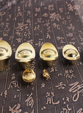 铜元宝实心黄铜元宝聚宝盆摆件大号元宝家居摆设家居工艺品包邮