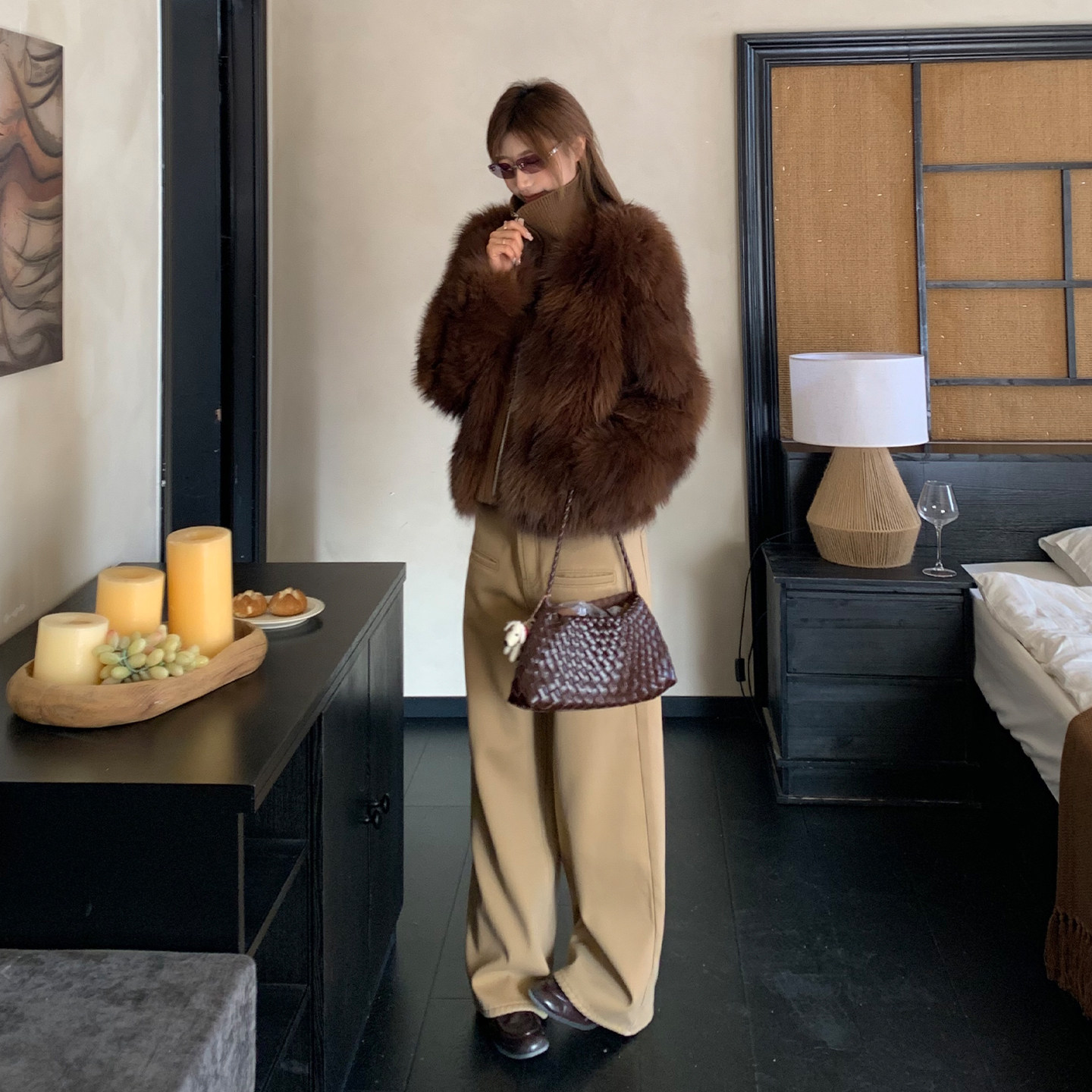 饭饭又饿了卡其色加绒牛仔裤冬季女款巨好看遮胯垂感直筒显瘦裤子,淘宝优惠券,粉丝福利购,淘宝优惠卷