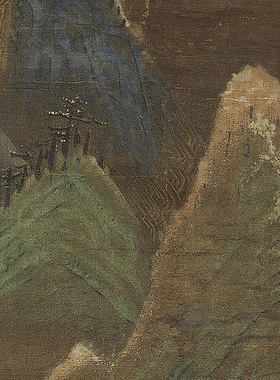 台北故宫藏画唐佚名画雪景图