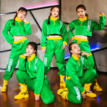 Middle School Hiphop Fried Street Womens Group Performance Clothing Street Dance Relaxation Jazz Adults Dance Competition Performance Suit