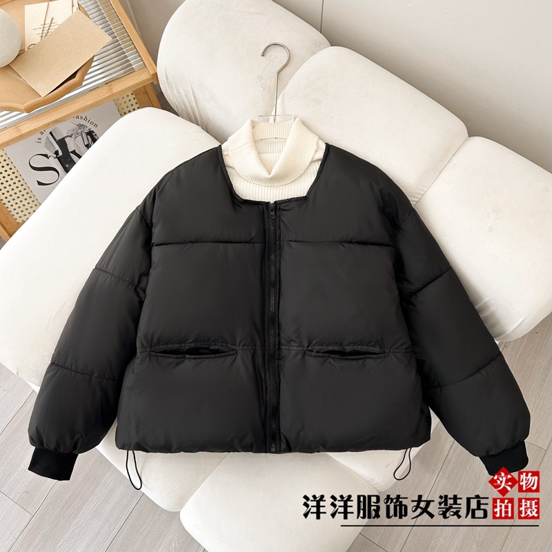 今年冬新款长袖圆领加厚面包服大码宽松小个子棉袄羽绒棉衣女棉服,淘宝优惠券,粉丝福利购,淘宝优惠卷