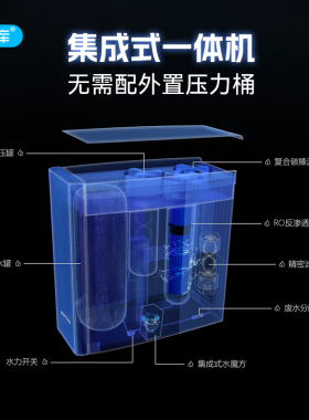 无电纯水机RO反渗透800G净水器