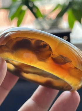 云臻阁天然巴西水墨花料山景云海意境玛瑙手镯群山起伏景观镯59