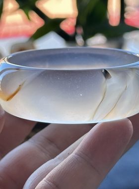 云臻阁天然海洋玉髓草花高冰透小草象形恐龙风景玛瑙手镯55口径