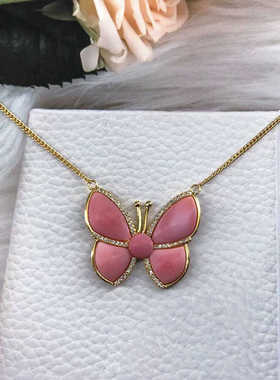 女王贝大蝴蝶项链女轻奢时尚