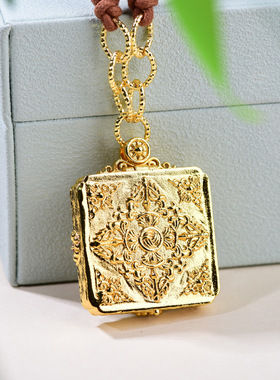 新款简约复古吊坠绳新中式手工编织项链绳扎基拉姆女财神挂件