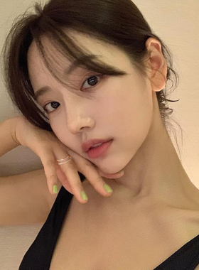 韩国简约双层双排镶钻不掉色钛