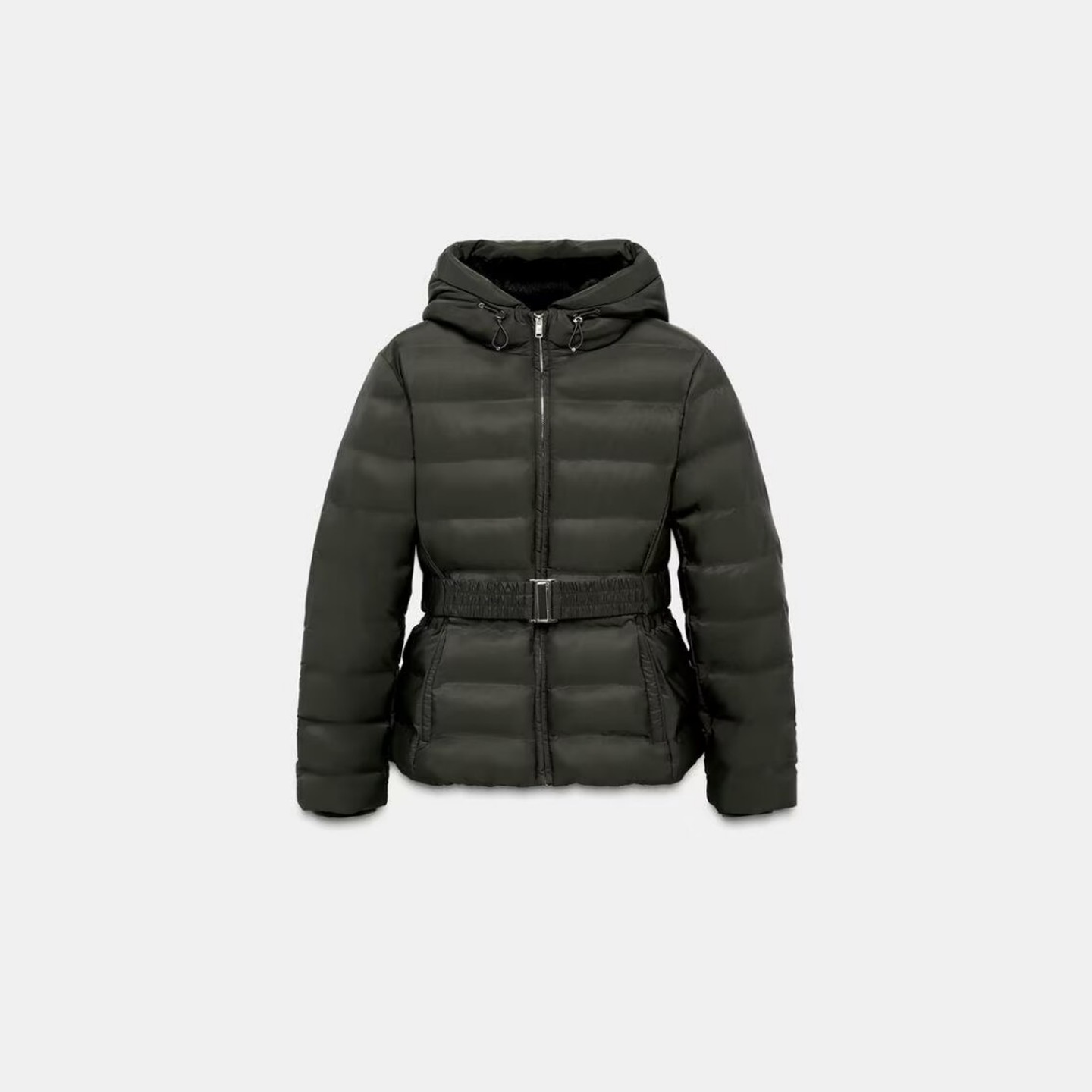 ZA外贸出口女装美式秋冬收腰修身防水防风帽厚夹克外套 8073222,淘宝优惠券,粉丝福利购,淘宝优惠卷