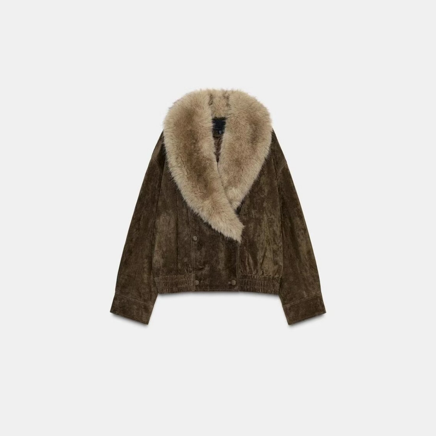 ZA外贸出口女装毛绒大翻领人造皮草效果绒面质感夹克外套 5761783,淘宝优惠券,粉丝福利购,淘宝优惠卷