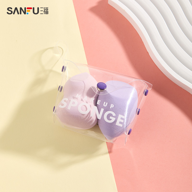 三福秀色物语 多功能美妆粉扑2P 便携化妆工具海绵蛋437468,淘宝优惠券,粉丝福利购,淘宝优惠卷