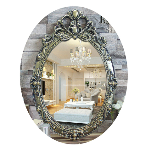 厂家直销欧式浴室镜 美容化妆镜 梳妆镜 卫生间镜子 壁挂防水镜