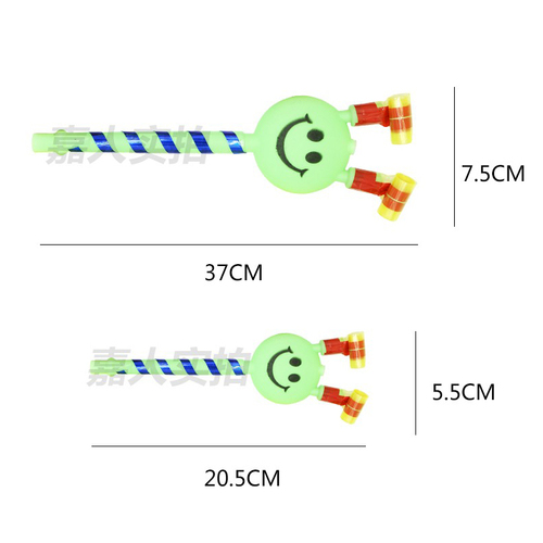 儿童笑脸吹龙大号口哨吹吹卷玩具生日扫码活动微商地推小礼品地摊