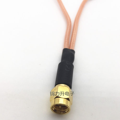 SMA公转SMA公头连接线转接线延长线1分2一分二SMA-J一拖二射频线 - 图0