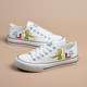 Classic canvas shoes, low top casual cloth shoes, Huili board shoes, explosive printed little prince student men and women