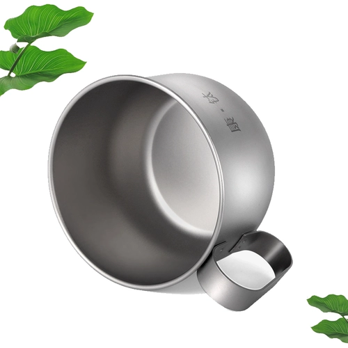 Kangtitanium pure Titanium Coffee Cufe Coffee Cufe Outdoor Titanium Cup Metal Water Cup Легкий портативный однослойный офис пить чай